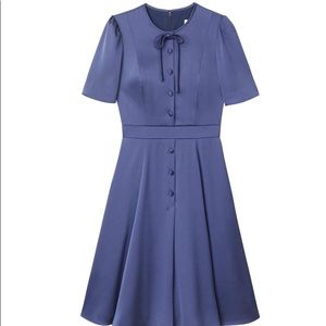 Gal Meets Glam Natalie Navy Blue Dress